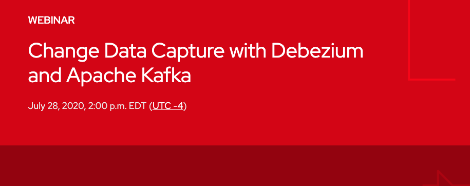 RHMiddleware's tweet photo. Tomorrow, join @hguerreroo for a live webinar! Learn how to use change data capture (#CDC) for reliable #microservices integration and solving typical, event-driven microservices challenges. Register now: https://t.co/eGSpIUfg3c #Kafka #Debezium #AMQStreams https://t.co/Vsv5sJaD83