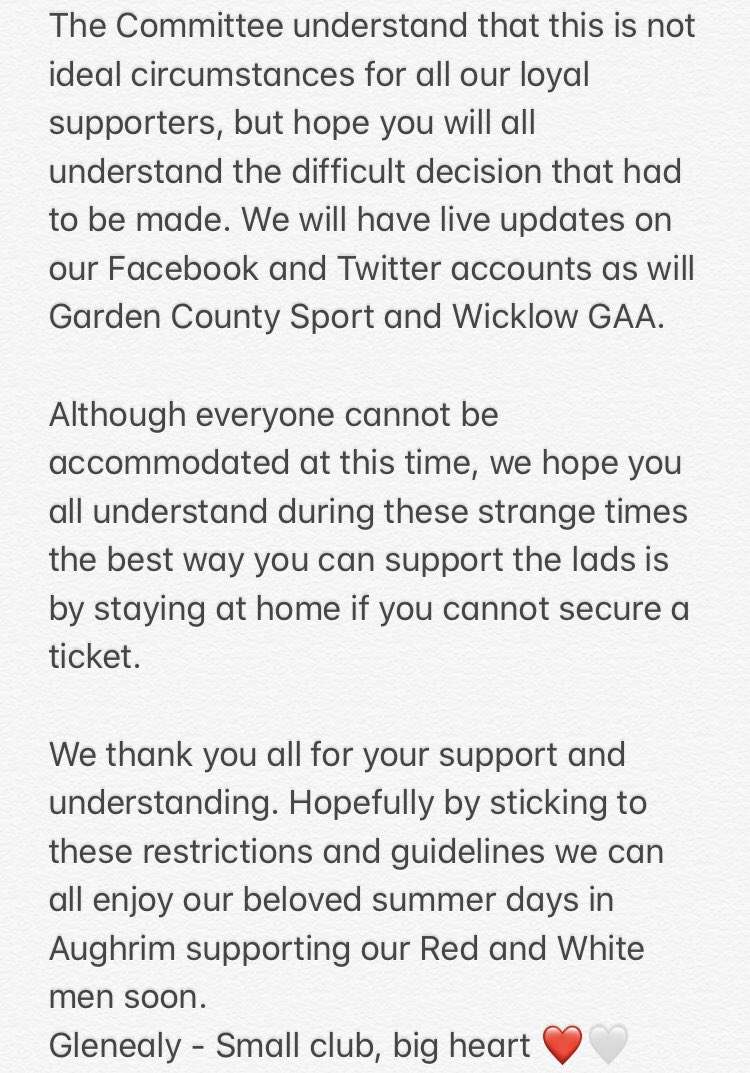Glenealy_HC's tweet photo. Information for this weekends upcoming games.
#GleannFhaildheabu #GlenealyHuring #WicklowGAA #SeniorHurlingChampionship @wicklowgaa @gardencountyspt @BillHillWicklow https://t.co/jsU7e3wpV2