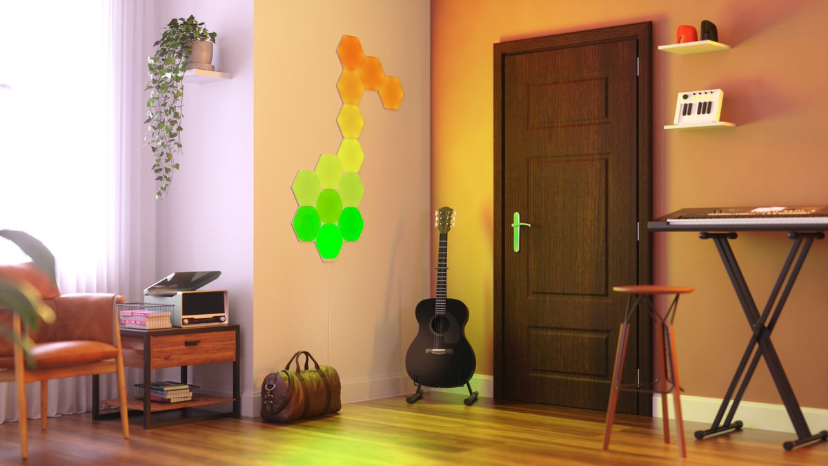 nanoleaf's tweet photo. If you could only listen to ONE SONG for the rest of your life, which would it be? 🎶
Light it up with Nanoleaf Shapes Hexagons' real-time music visualizer! #nanoleaf
#music #homestudio #musicstudio #lighting #rgb #rgblights #ledlights #lights #rgbleds #visualizer #beats https://t.co/1Z0zC5cdBu