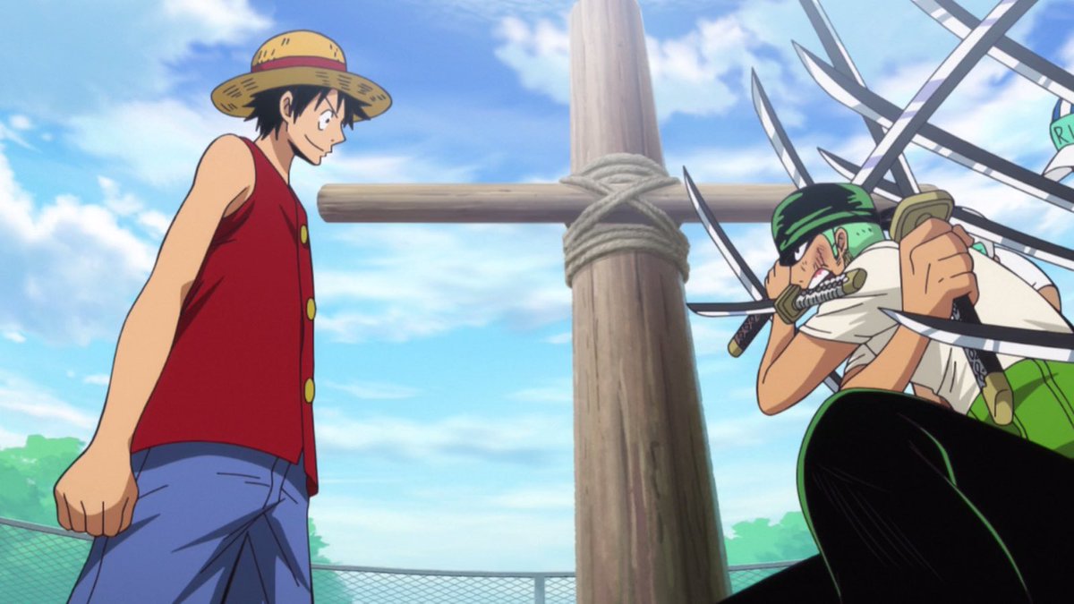 Young Cap One Piece Luffy Coby Arrivent Sur L Ile De Shell Town Ils Parlent De Zoro Mais