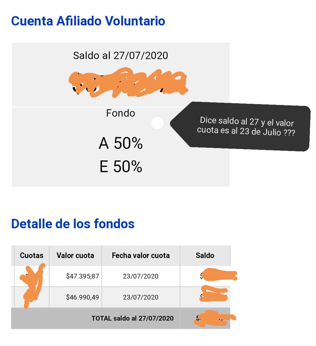 atomo87a's tweet photo. Nuevamente no están actualizados los valores cuotas en el sitio de @AFP_Capital @Superpensiones https://t.co/8kHKkcNMEr