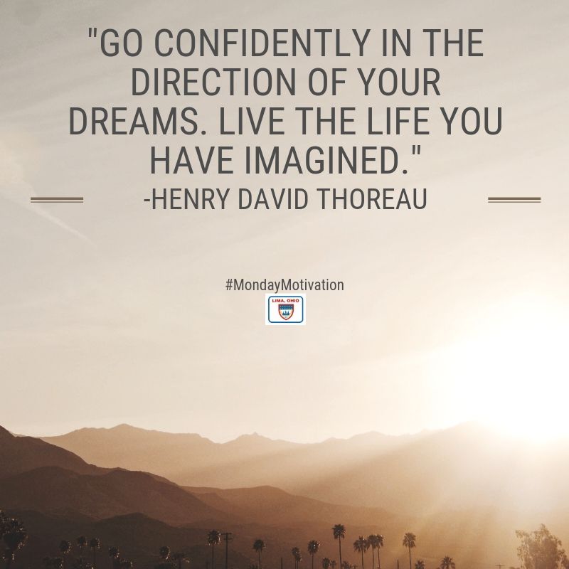 CityofLimaOH's tweet photo. "As soon as you begin to pursue your dream, your life wakes up and everything has meaning."
-Barbara Sher https://t.co/WJ1weRVGoF