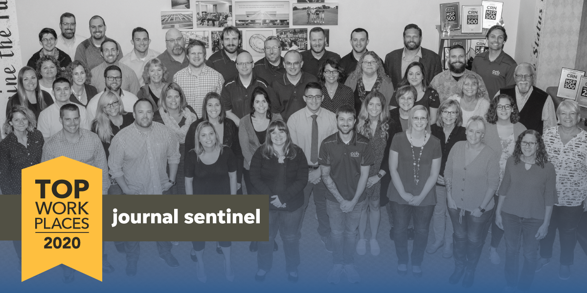 ccbtechnology's tweet photo. We're honored to be a five-time winner and listed to the 2020 @TopWorkplaces  by the @journalsentinel. A big thanks to every employee who got us here!

#TopWorkplaces #LoveWhereYouWork #HereatCCB https://t.co/ugq5l9XYUW