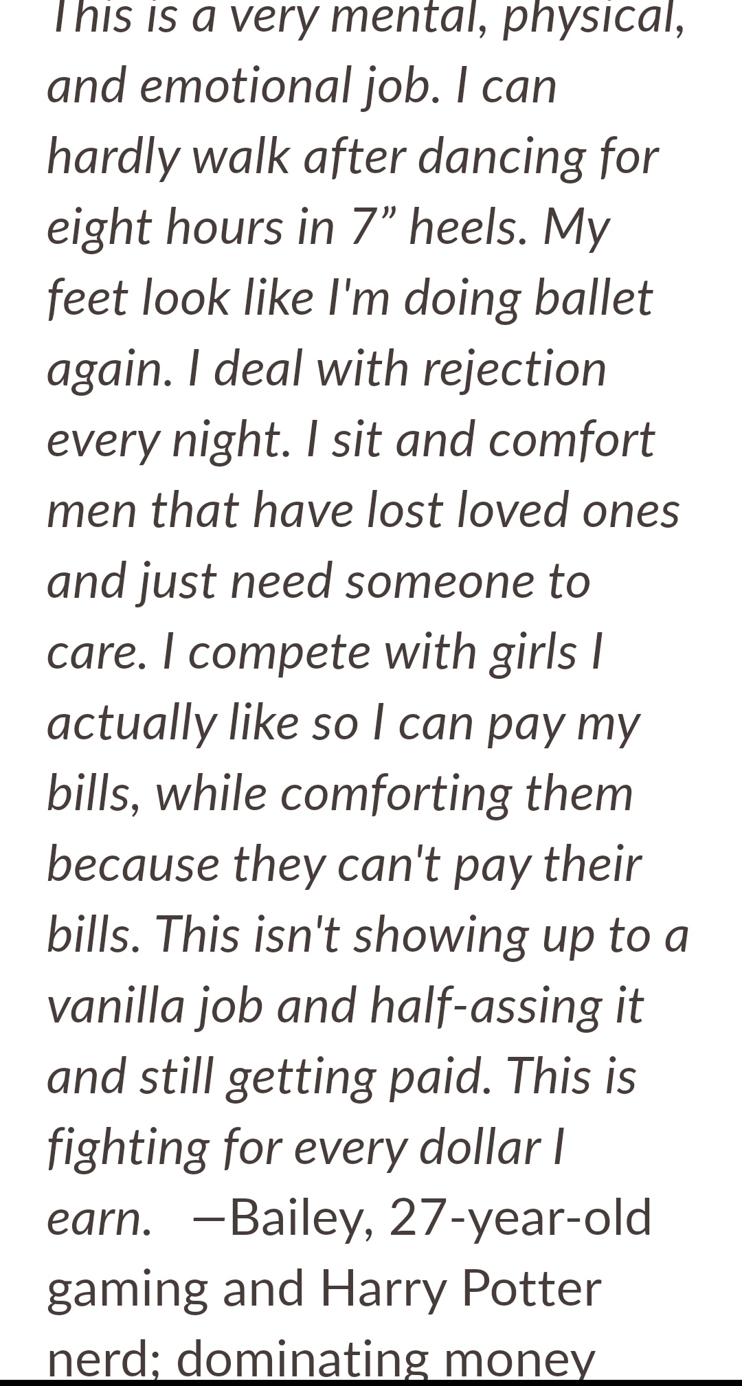 Y'all, this is me! Full stop, Lola emailed me the day after a group of guys tried to shoot up my club. Proving, again, that sex work isn't easy money. https://t.co/xu7mznkNFx https://t.co/Hd0G6PzzV9