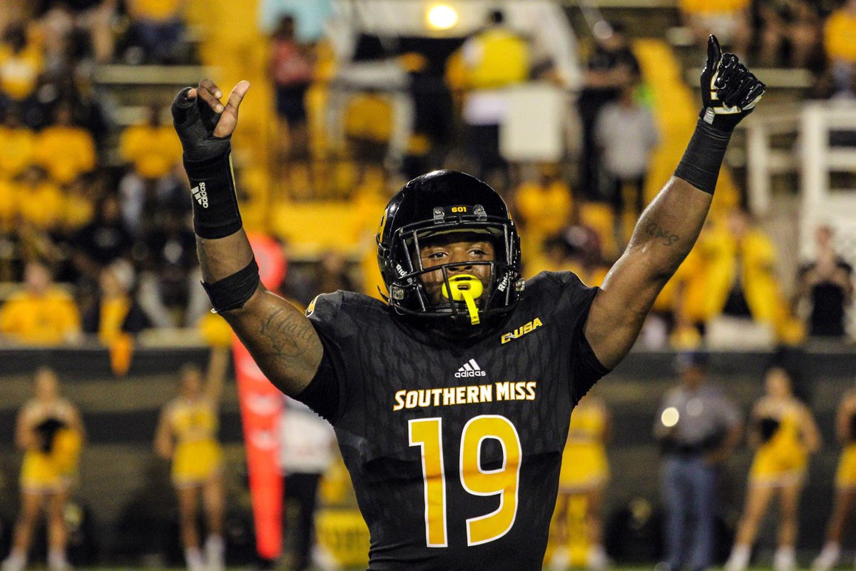 BryanKing03's tweet photo. WOW! After a great phone call conversation with the GODFATHER! @CoachPaulieG I’m blessed to receive my FIRST Division 1 scholarship from @SouthernMissFB #SMTT @CasteelFootball @CoachNewcombe @P_MAGLOIRE @adamgorney @bangulo @Perroni247 https://t.co/JlIjSLZLnV