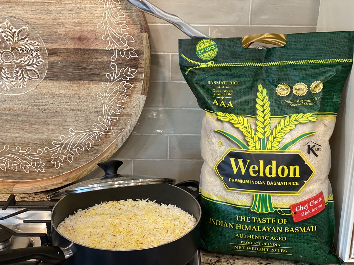 •Cooking with our Weldon Premium Indian Basmati Rice•