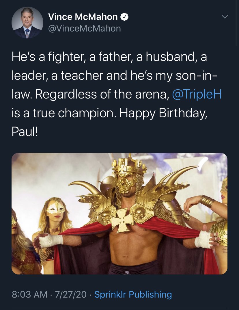 How Vince McMahon wishes his son a happy birthday vs How Vince McMahon wishes Shane McMahon a happy birthday... 