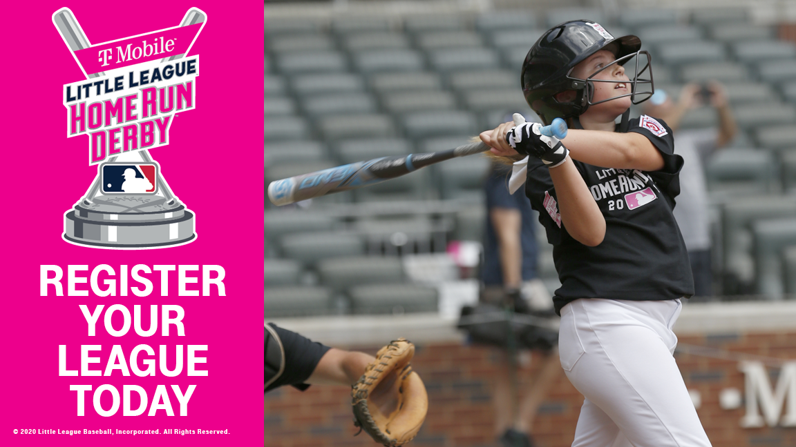LittleLeague's tweet photo. Swing for the fences! Register your league today for the @TMobile Little League Home Run Derby! ⚾️🥎 #LLHomeRunDerby https://t.co/8hyA8I1KPA https://t.co/RvsiLw0D0U