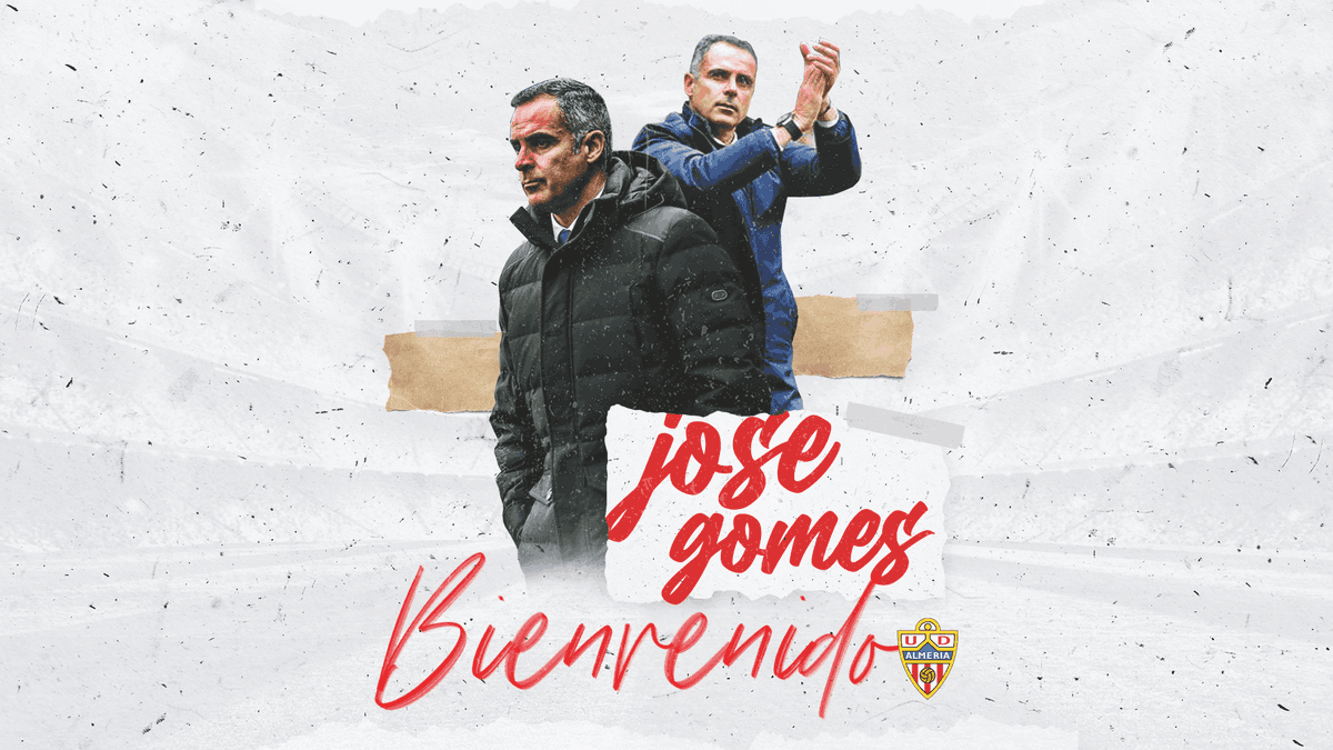 U_D_Almeria's tweet photo. 🚨 ¡BIENVENIDO JOSÉ GOMES!

El nuevo técnico estará al frente del equipo en la lucha por el ascenso en el play-off 💪
¡Mucha suerte! https://t.co/TNfAxTah7e