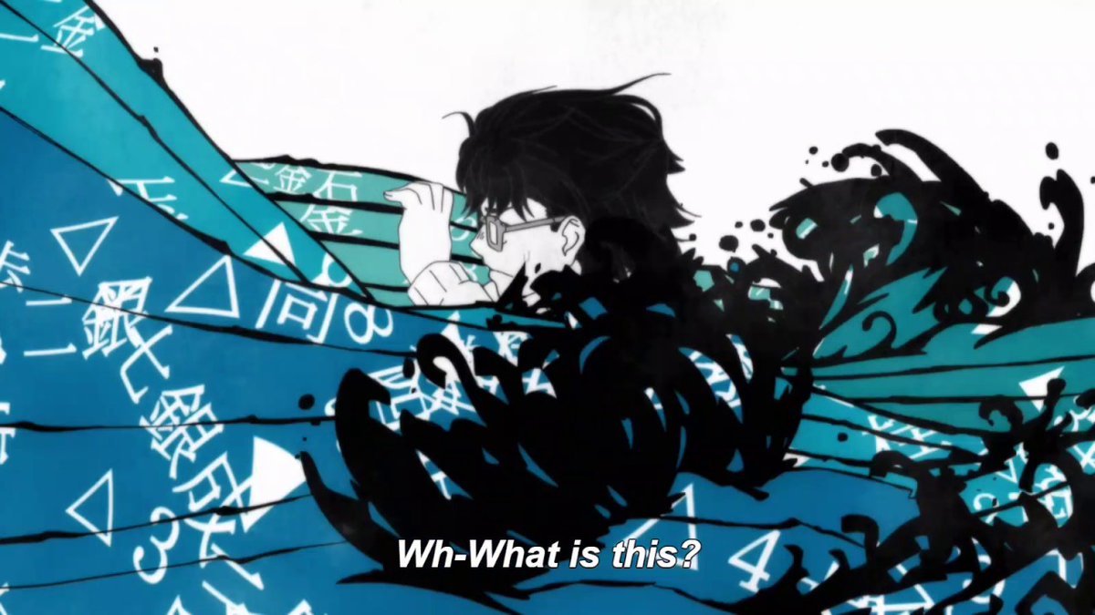 3-gatsu no Lion - The usage of water to visualize suffocation and tension (a thread).