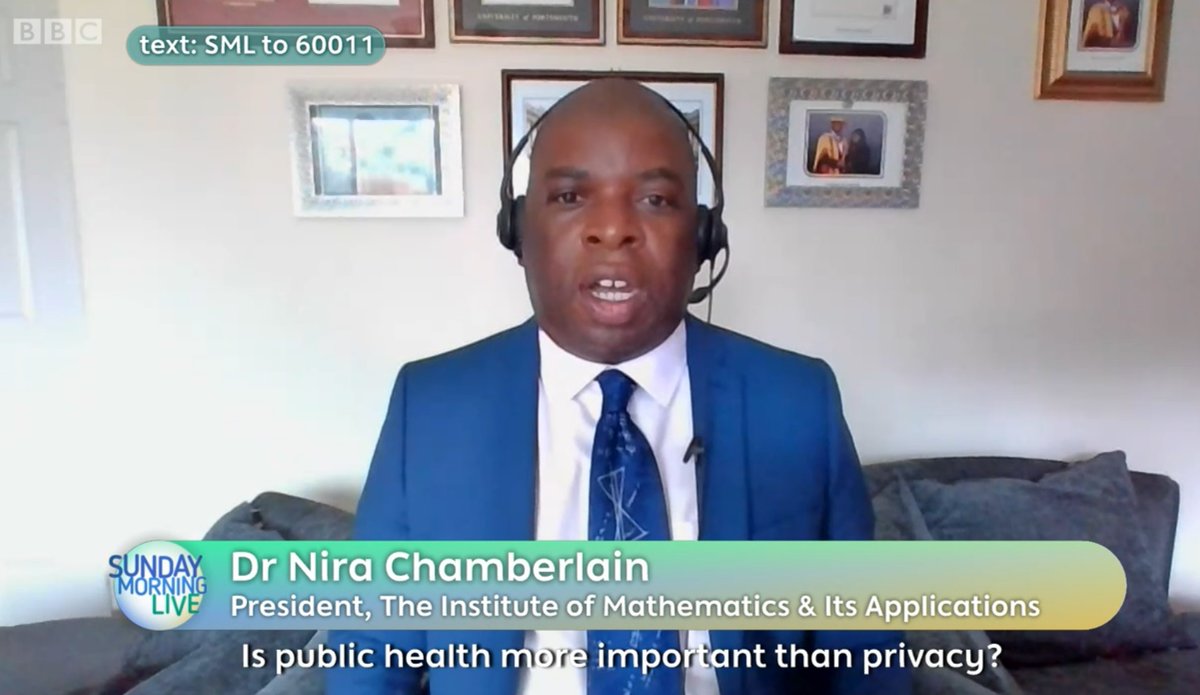 ch_nira's tweet photo. Here is my TV appearance on BBC's Iplayer - Sunday Morning Live @bbcsml #BBCSML. The topic start about 22 minutes in. Privacy versus Public Health. @IMAmaths @Science_Council https://t.co/EJcUHKprEA @MelroseStewart1 @nikkitapper #BBCExpertvoice https://t.co/8bV7zCBkGx