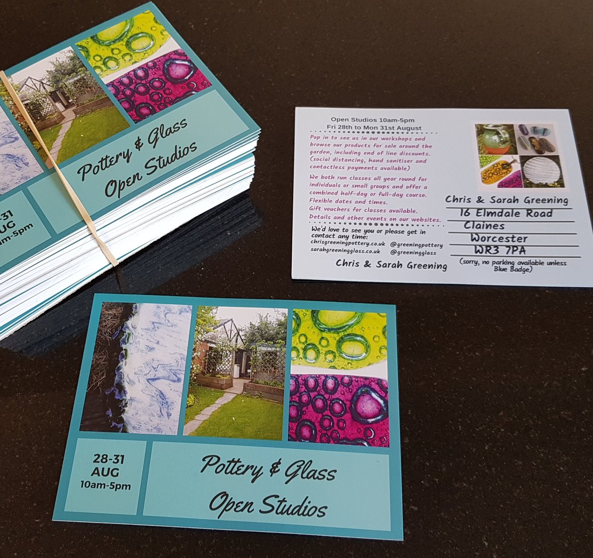 Greening Open Studios all set for Aug Bank hol 28-31st 10am-5pm. Socially distanced visit with outdoor shopping and contactless payments.
Tell your friends please!!
#Worcester #WorcestershireHour #Worcestershire #openstudio #openstudios
<a href="/GreeningPottery/">Chris Greening Pottery</a> 
Sarahgreeningglass.co.uk