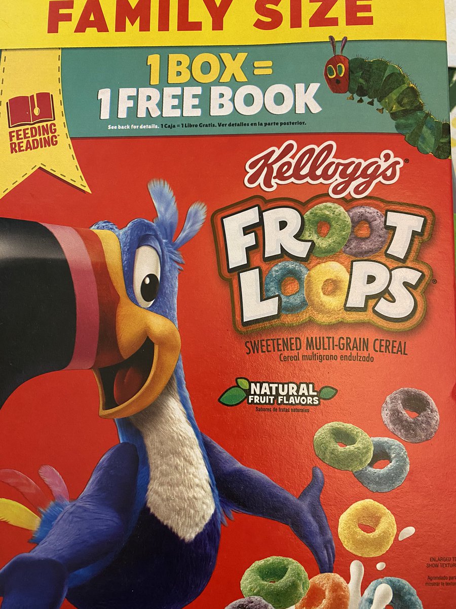 FullerMediaCtr's tweet photo. Falcons! If you happen to buy Kelloggs’ cereals, check to see if it’s a KelloggsFeedingReading item. If so, you can receive a free book (125 to choose from!) or you can donate it to your school library! 😉 #FullerElem #ReadersareLeaders  @PtaFuller https://t.co/Sjnq8AU6cY