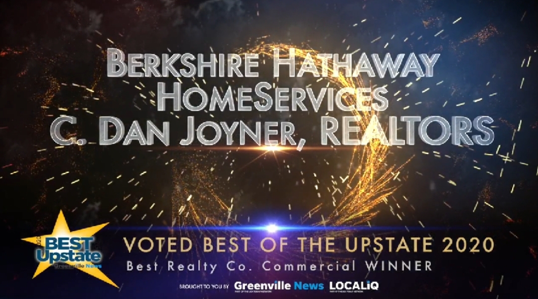 Joyner Commercial voted as "Best of the Upstate 2020"!  Thank you to our clients and customers!