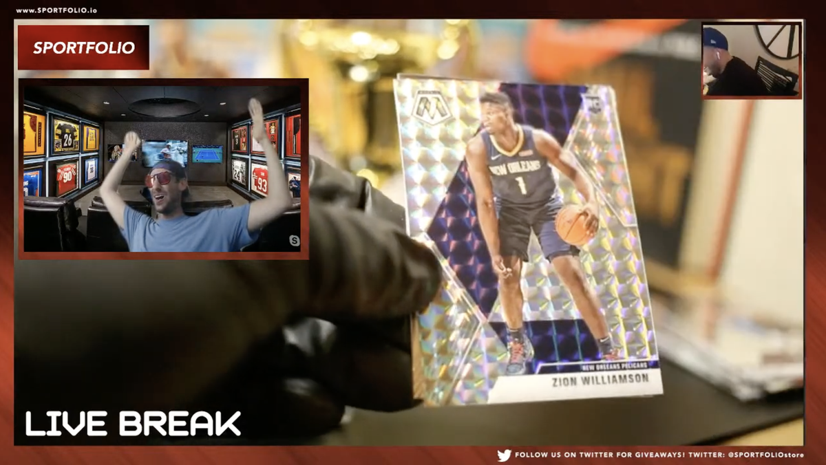 SPORTFOLIOstore's tweet photo. Ummmmm We got that #ROOKIEFEVER

How does it feel when you pull out that #ZION?

💽 Listen Here: https://t.co/3RaOGiDZyz

#ZION #MOSAIC #PANINI #PSA #SILVERPRISM #ROOKIE #NBA https://t.co/aNBSroRswA