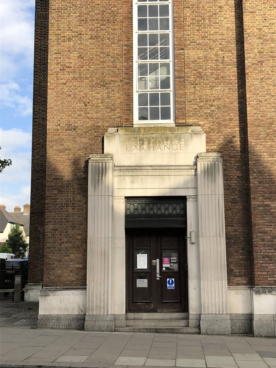 A municipal building in Tooting, the wings on the side have ‘Telephone exchange’ and ‘Employment exchange’ engraved above the doors