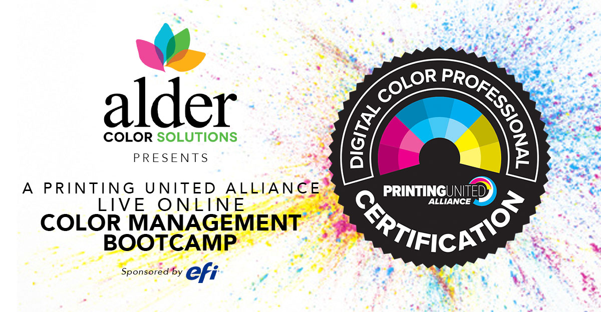 AlderColor's tweet photo. You still have time to register for our Online @PRINTINGUnited  Color Management Boot Camp, going LIVE tomorrow! Click here to register now: https://t.co/cuq667oOdp

#colormanagement #processcontrol #iccprofiling #colorverification #colorcontrol #colortips #aldercolorsolutions https://t.co/5vddqpYh9n