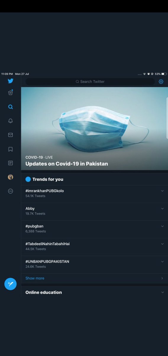 m_tabish786's tweet photo. By deleting the trend you can't stop us we will continue the trend guys tweet retweet 5,10 times show this mafia how powerful youth is we 
#Gamingisnotacrime #unbanpubg #imrankhanPUBGkolo #unbanpubginpakistan
#imrankhanPUBGkholo #ImranKhanPUBGKholoPTA https://t.co/oDG9B3z4K1