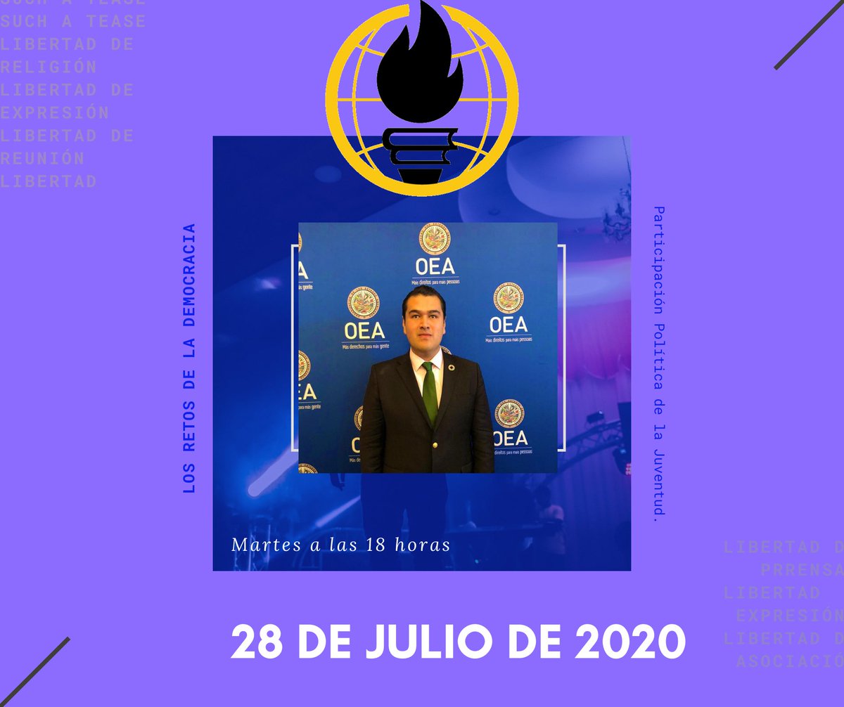 ia_momentum's tweet photo. Issac Alonso Garduño Becerril, activista social y representante de Red @VIRAL_MX, estará dialogando con algunos jóvenes de @sfliberty vía facebook live, sobre los retos de la democracia y la participación política de la juventud.
#FacingNewGenerations #YosoyViral 🗽 https://t.co/FMVYw4sBk9