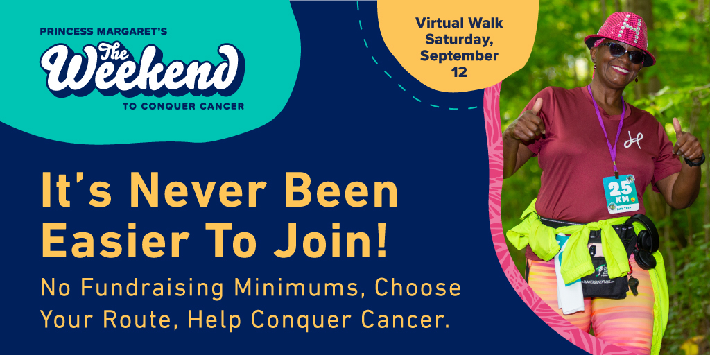Chum1045's tweet photo. Challenge yourself to make a real difference in the lives of those affected by cancer and register for the @theweekendto
Visit https://t.co/2eKaYn5cVV to register now!
#theweekendtoconquercancer https://t.co/Gaz6TehyhI