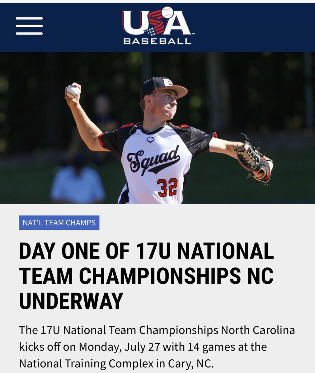 ❤️ COVER BOY❤️

Here’s a guy to keep an eye on this weekend at <a href="/USABaseball/">USA Baseball</a>.

2021 RHP <a href="/Justinwebs32/">Justin Webster</a> is 6’5/190 lbs with a 4.7 GPA &amp; 1220 SAT. Fastball ticks 90+ / typically sits mid-to-upper 80s. Follow him with <a href="/EliteSquad/">Elite Squad</a>/<a href="/ESB_Recruiting/">Elite Squad Baseball - Recruiting</a> in Cary!

#uncommitted / <a href="/FlatgroundApp/">FLATGROUND Pitching</a>