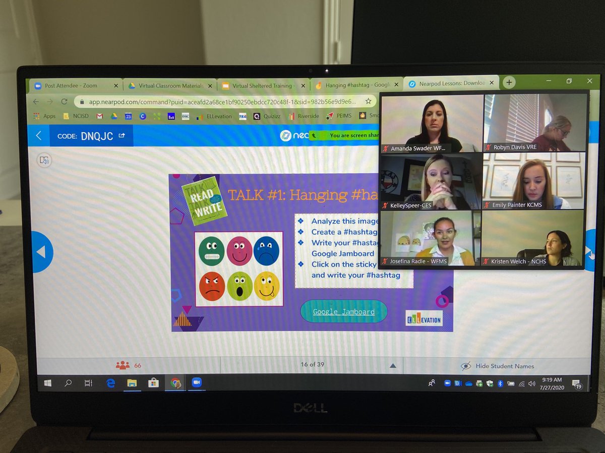 cbarras11's tweet photo. Had a blast showing new teachers how to adapt SIOP strategies virtually. #hanginghashtags โฆ@EllevationEdโฉ โฆ@DrYolandaRiosโฉ https://t.co/SU6mXQ6IAX