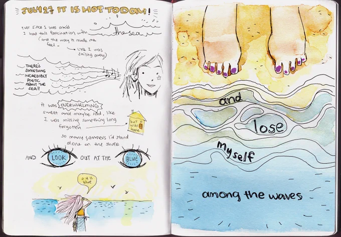 journal for today - thinking about the ocean again 