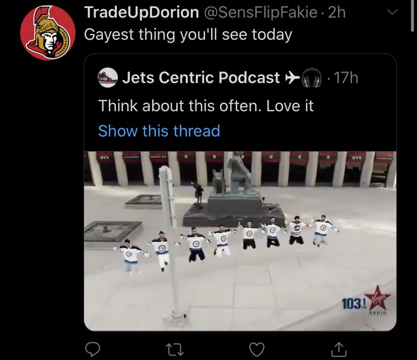 Hockey fans can’t get their head around a different culture: A thread.  https://twitter.com/jetscentric/status/1287587484034109440