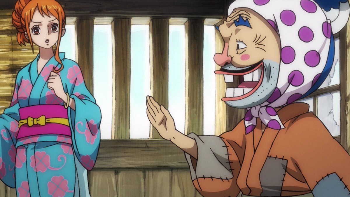 Usopp's reaction to Nami's reaction. They are such besties