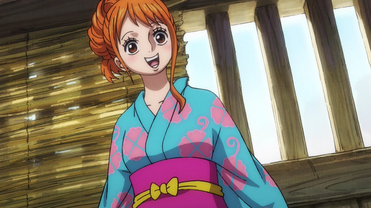 Usopp's reaction to Nami's reaction. They are such besties