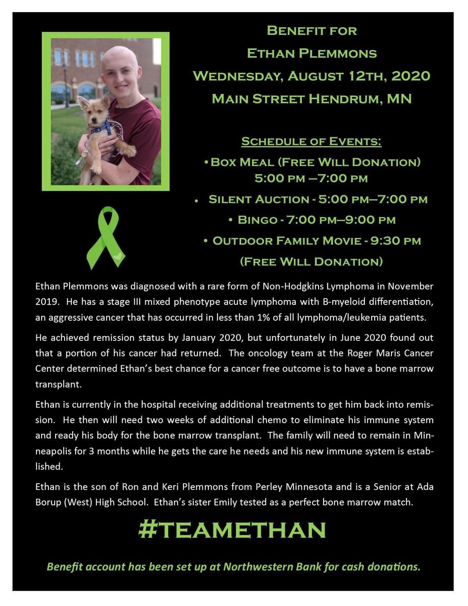 NCWActivities's tweet photo. Ethan Plemmons Benefit, Wed August 12th at 5:00pm-9:00pm. https://t.co/GBBqKDDZj7