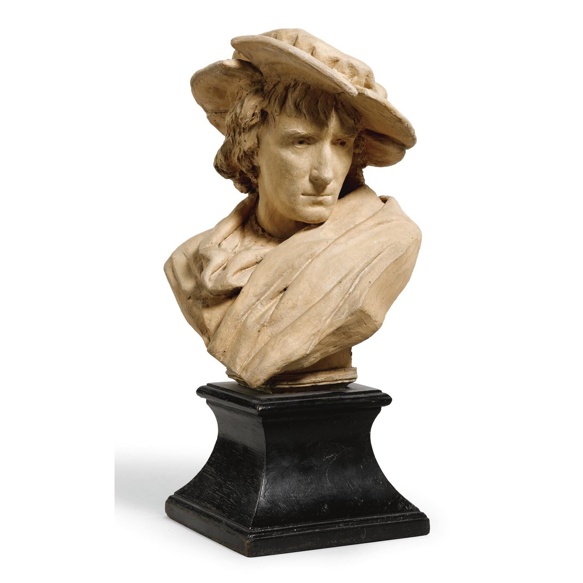 2/While working on the full sized model, Ford also made a clay bust of Irving as Hamlet, giving one to Bram Stoker in 1880, then sending Irving 20 copies of it in 1881.One copy, in terracotta, recently made its way to auction at Sotheby's:  https://www.sothebys.com/en/auctions/ecatalogue/2009/19th-and-20th-century-european-sculpture-l09730/lot.61.html