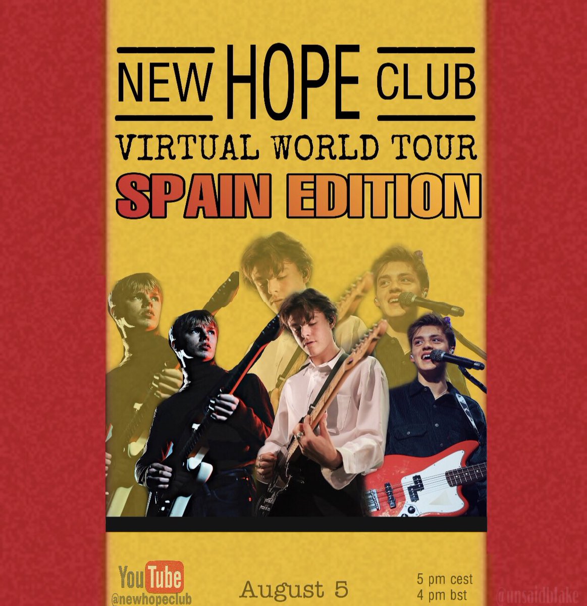 alltooruel's tweet photo. Hi @NewHopeClub I made a poster for the Spain show, hope u like it   #NHCWorldTour https://t.co/FxfxEpm1BL