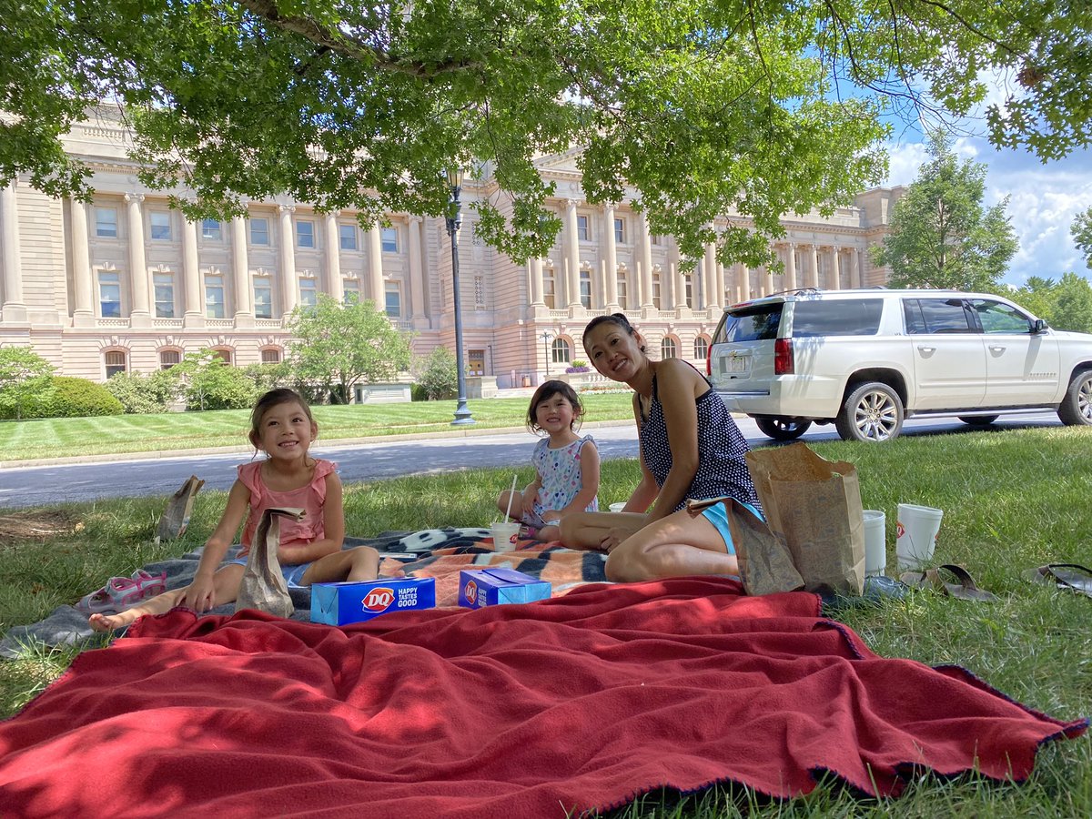 TJones819's tweet photo. Teagan wanted to have lunch with her favorite person @GovAndyBeshear so off to Frankfort they went for a picnic as a family.
@GovAndyBeshear if you are ever looking to talk to a 3 year old let me know! You have a big fan & have won her over!
#LunchWithAndy #TeamKentucky https://t.co/1GhzZJ58zp