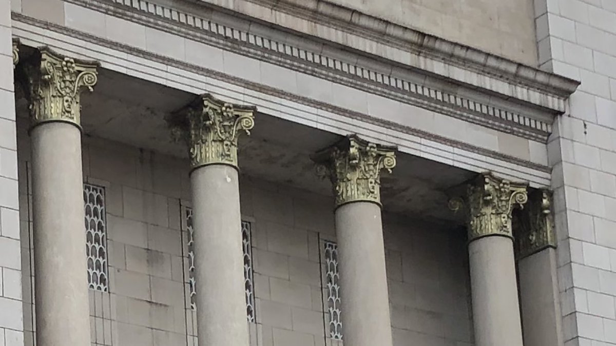 Bingo hall in Tooting that was definitely a theatre or cinema. Look at the faces on the top of the columns