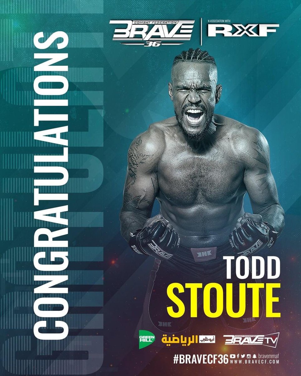 mmaempirecanada's tweet photo. 🇨🇦 Todd Stoute takes home the first round stoppage win in the main event of #BraveCF36, forcing Cristian Constantinov to tap out due to strikes. https://t.co/j7VvUxJAzh