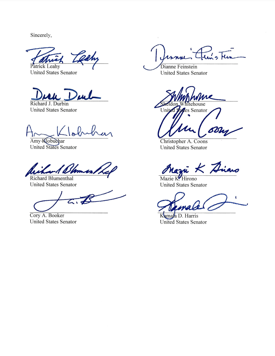 Screenshot of page 2 of the letter. The full text is linked in the original tweet.