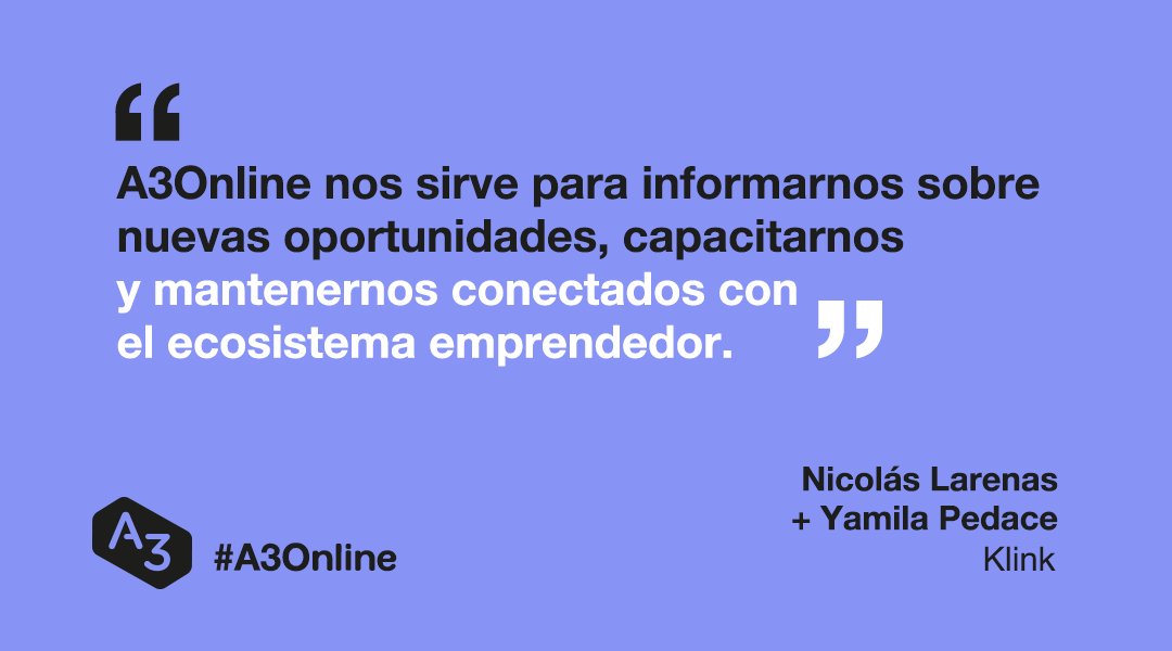 Todas las semanas, #A3Online presenta nuevos eventos para la #ComunidadA3. Entrevistas, webinars, capacitaciones ¡y mucho más! 
Enterate de todo en nuestras redes y revivilos en: bit.ly/A3enYouTube