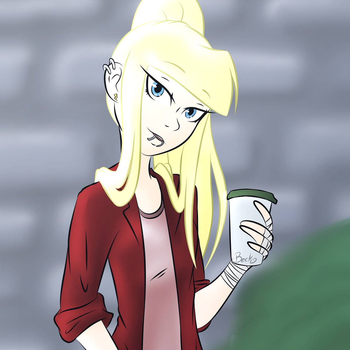 It's a beautiful day. 

Time for coffee~