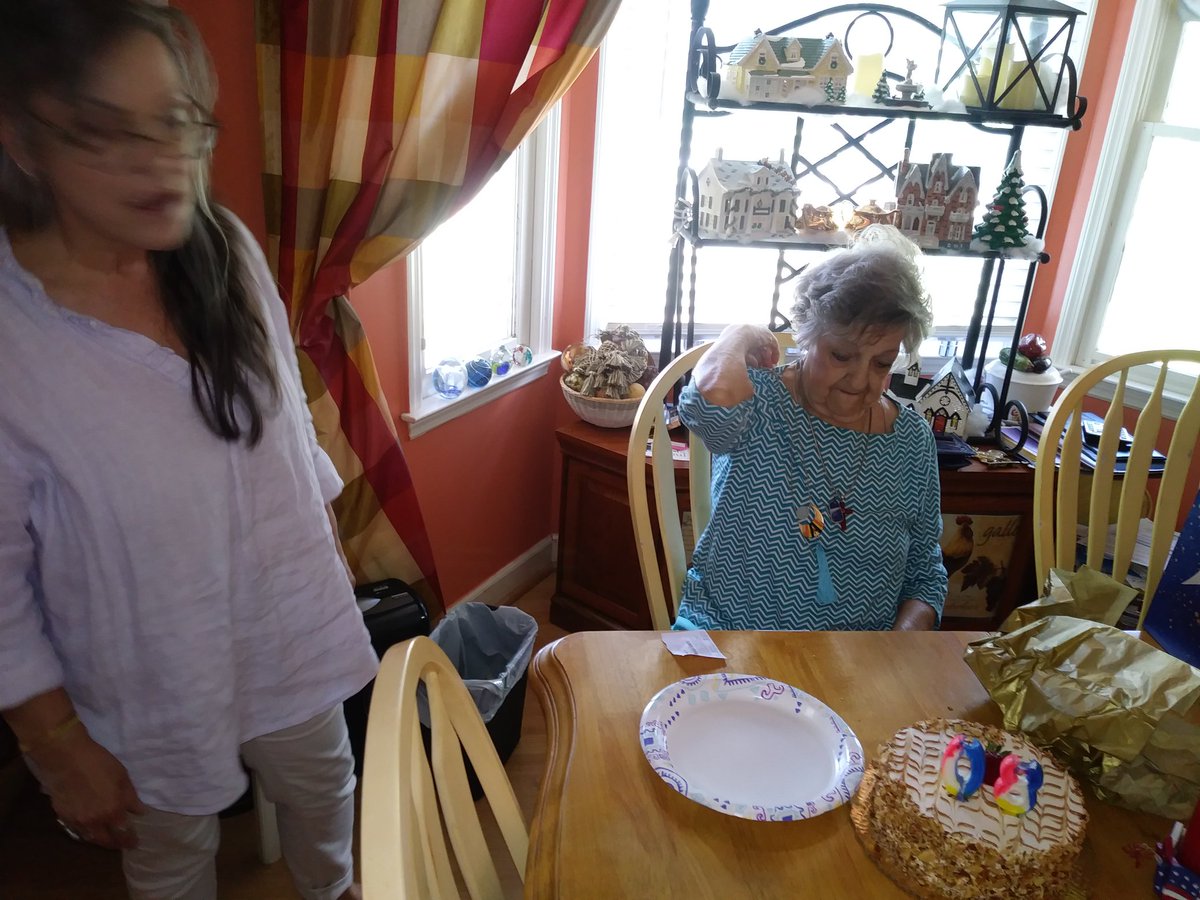 Evening all. Another pic of mum and my sister getting ready to enjoy the birthday cake.