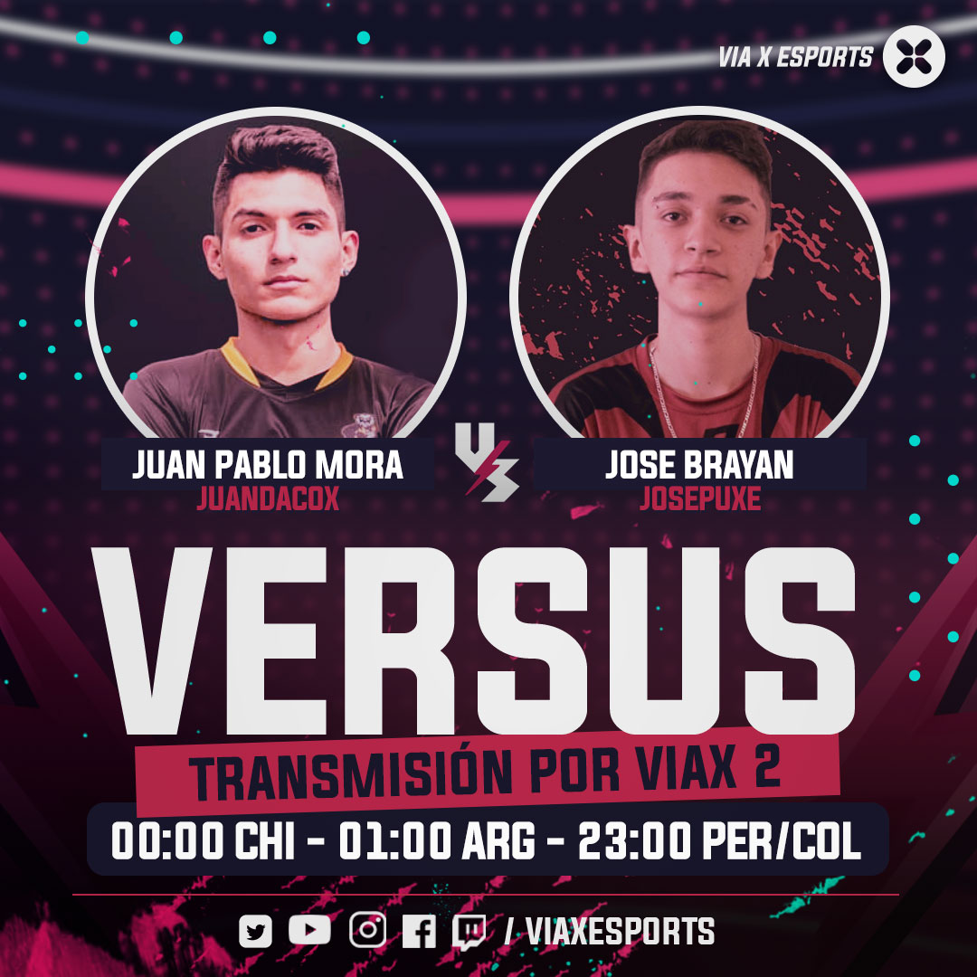 viaxesports's tweet photo. En #VERSUS tendremos un enfrentamiento épico de #ClashRoyale 📱 ¡A preparar sus mejores mazos! 💥
@JPDacox 🇻🇪 vs 🇨🇱 @JoseBrayanCR
¿Quién se quedará con la corona de ganador? 👑 Lo sabremos esta noche a las 23:59h por #ViaX2 😉 @vitomartinez @carlynromr https://t.co/pg4gWbilO2