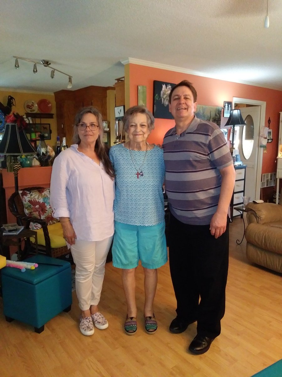 Evening all. Here is a pic of me, my sister Catherine, and my mum celebrating mum's 80th birthday yesterday at mum's house. A splendid time was had by all.