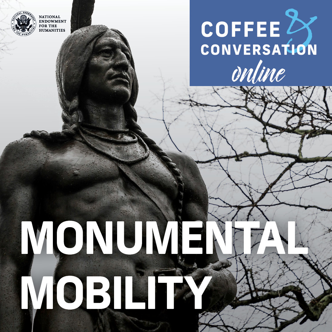 On 7.31, join a free virtual talk w. Drs. Lisa Blee &amp; Jean O’Brien about "Monumental Mobility: The Memory Work of Massasoit." Explore how we create, commodify &amp; reinforce the historical memory of #Indigenous people: bit.ly/2WH2RCl With support from <a href="/NEH_FedState/">NEH Fed/State</a>!