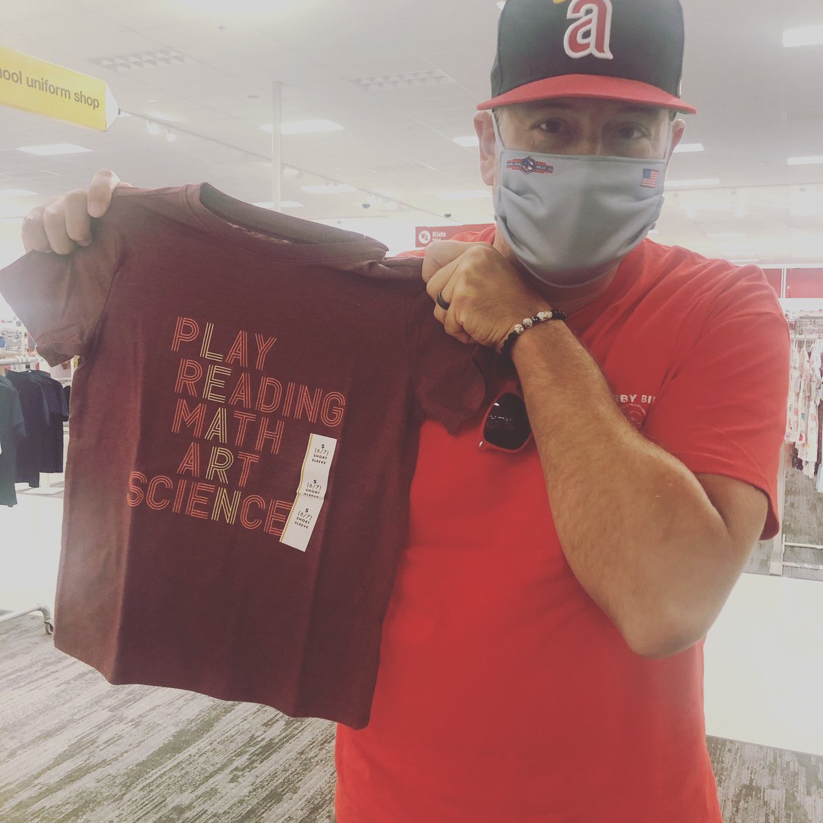 Yes!  @Target for the #teachplaylearn win!  Look at this shirt!  PLAY is the first word and begins the word LEARN! 👏 @targetteachers @dbc_inc @TaraMartinEDU #dbcincbooks #iteachtoo #makelearningfun #teacherauthor #iteachk #makeschoolfun #learnthroughplay #school