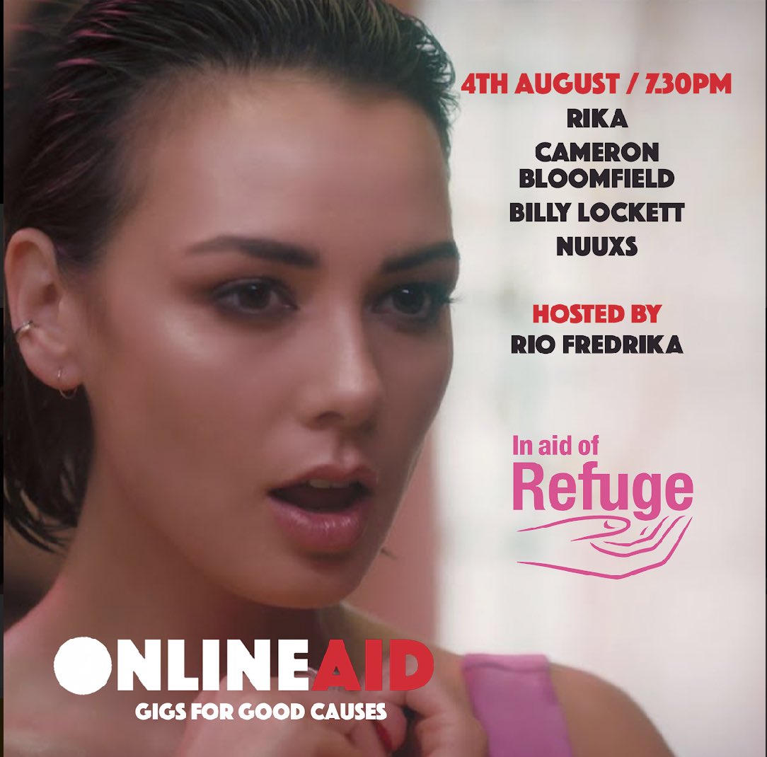 On August 4th I'm playing the <a href="/OnlineAid_/">Online Aid</a> virtual gig with some other amazing musicians! 
Tickets are £10 and a donation will be made to my chosen charity, <a href="/refugecharity/">Refuge</a>.
You can buy one here bit.ly/online_aid1