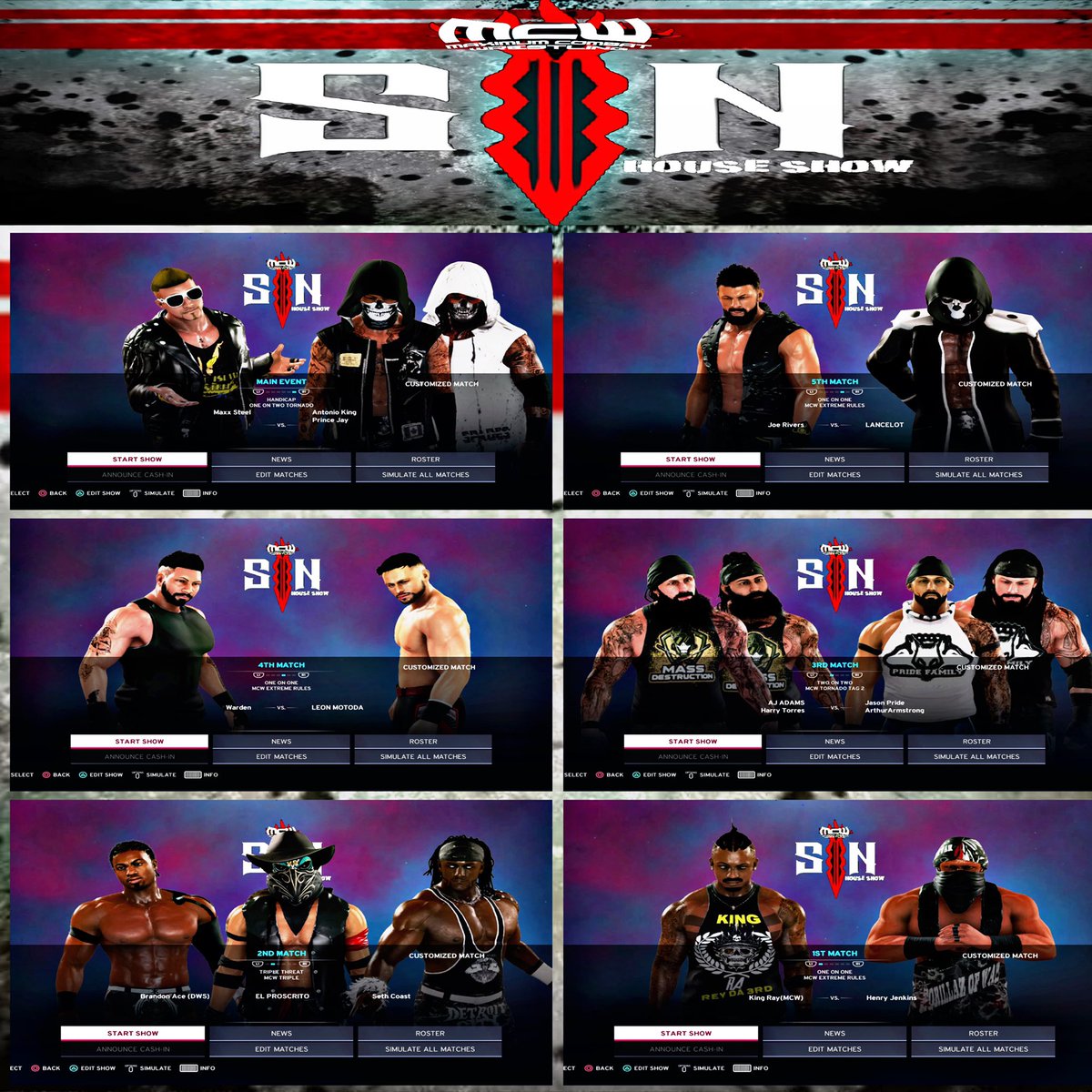 MCWWarZone's tweet photo. WarZone presents SIN! Show Will be live soon! So stay tuned! https://t.co/PRwmPjr895