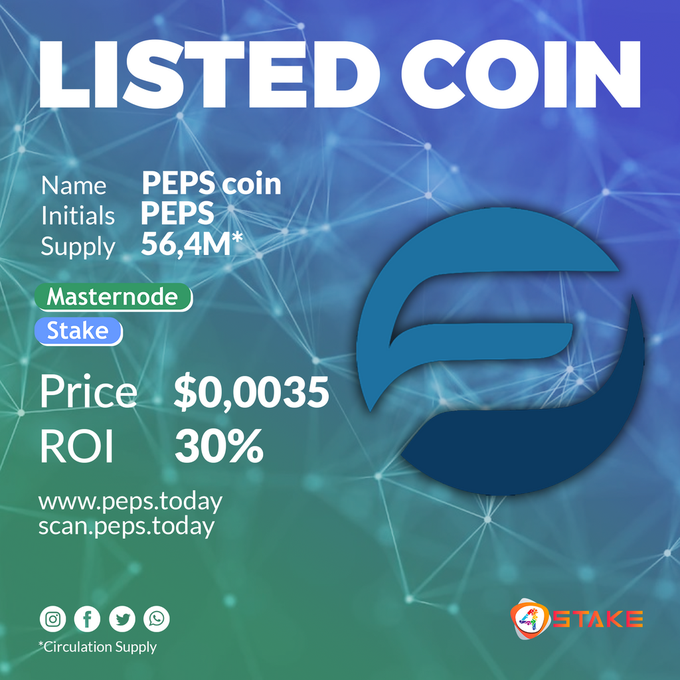 PEPS_Brasil's tweet photo. @projectpeps @4stakeoficial
📢 estamos felizes por estarmos listados na maior e melhor pool do Brasil #peps
https://t.co/NZeqUwBwa2 https://t.co/dw4XdmhtA0