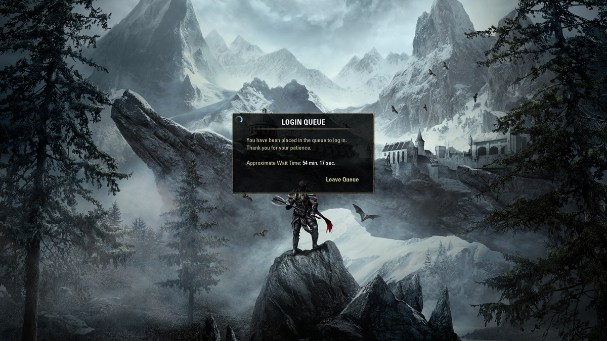 justmark_x's tweet photo. @TESOnline Seriously? After 10hrs maintenance and 2hr waiting to log in, i gotta wait 54mins more? Nice 😂 https://t.co/K5thJtYaXL