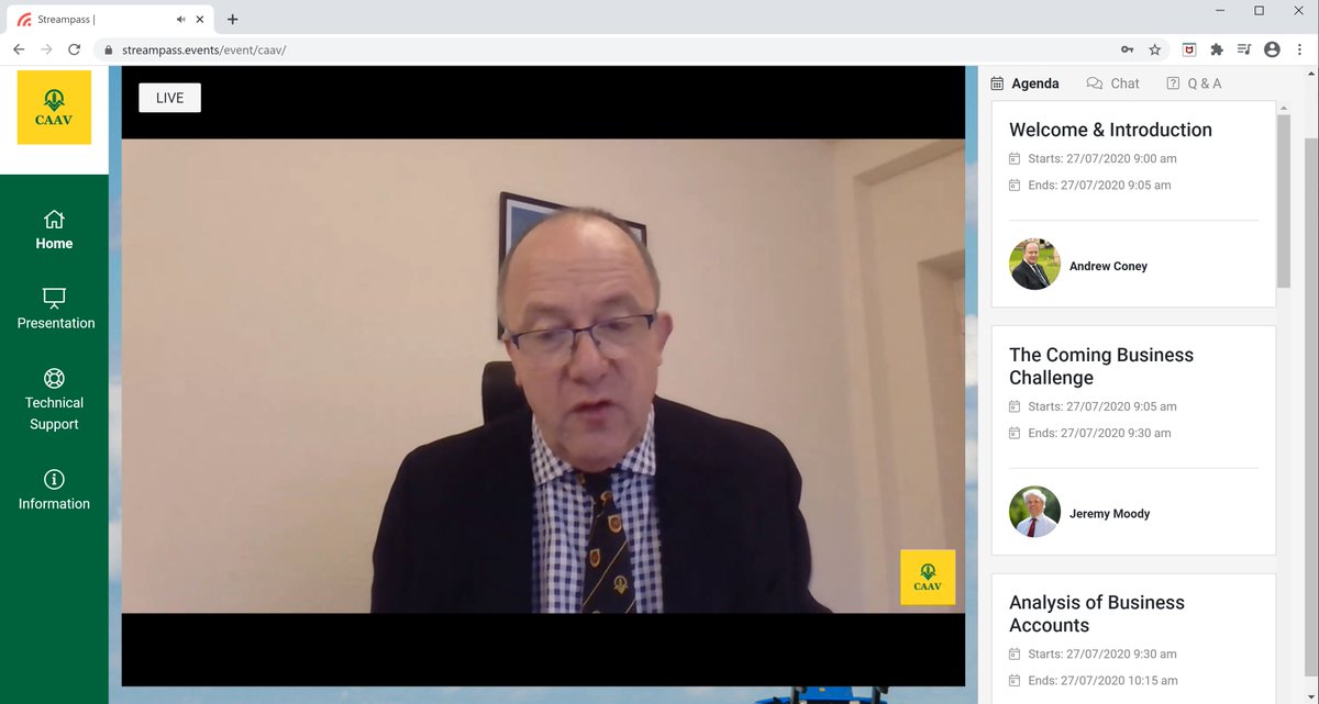 StreampassEvent's tweet photo. We had a great day today with @CAAVAgValuer supporting with their Virtual Business Review Event on our new Platform with full interaction from viewers from all over the UK.  We're looking forwarded to supporting them again later in the year.  #VirtualEvents https://t.co/BZ1zS9fS5I
