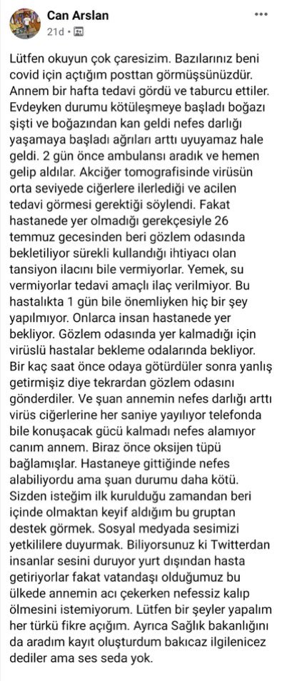 çaresiz kalmış kardeşimize desteğimizi esirgemeyelim.. etrafa yayalım 
#canınannesiçinyardım
